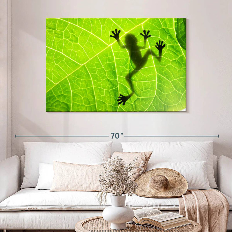 Brampt Frog Leaf Shadow, 32" H x 48" W