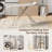 Height-adjustable Ironing Board Iron Table with 4 Legs-107379352