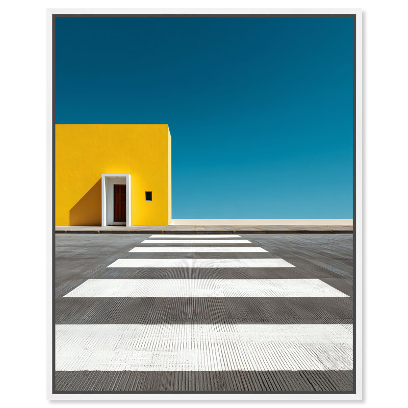 Hue Crossing I Print by Oliver Gal, 21"H x 17"W, White Floater Frame