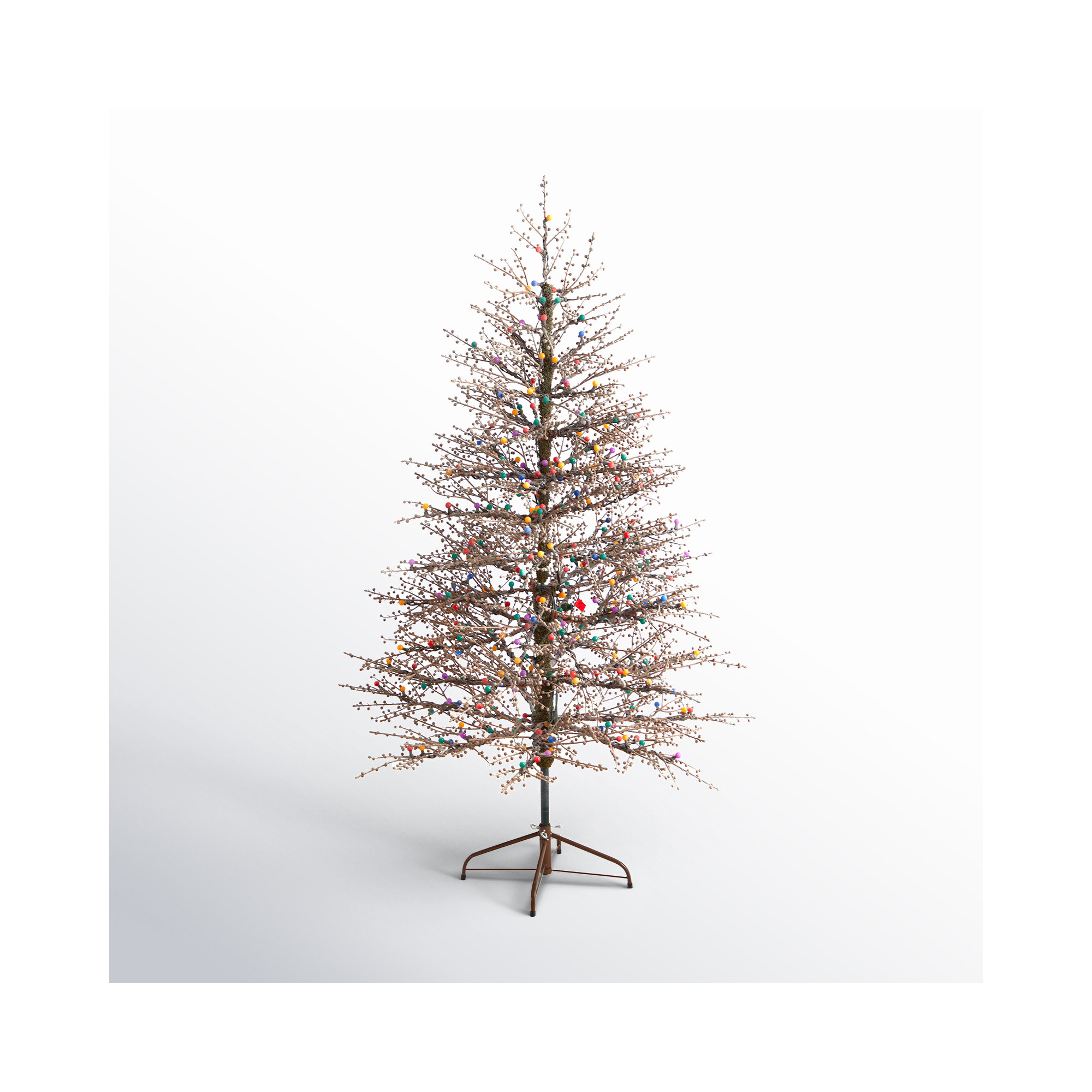 Lighted Artificial Christmas Tree, 6' H