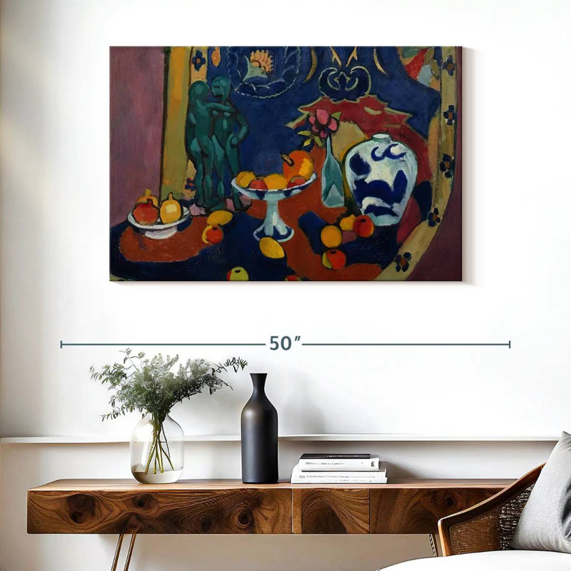Fruit et bronze, H 26 po x l 39 po