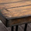 5 Tables de salle à manger: table rectangulaire, 4 chaises élégantes, ton de pin foncé, sièges