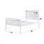 Lit double pour lit double avec panneaux encastrés et support de lattes robuste