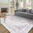 Elegant Modern Machine Woven Area Rug in Grey-858662462