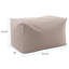 Outdoor Pouf Bench, Seascape Sand-325123404