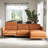 Valencia Geshia Leather Reclining Modular Sofa, 3 Seater Sofa | Italian Nappa 11000 Grain Leather | Power Reclining Seat with Adjustable Headrests-946314313-946314315