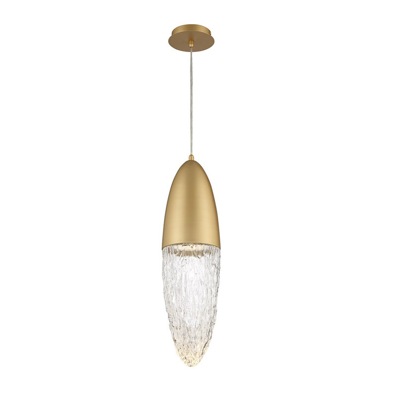 Luminaire suspendu 1 lumière , Or