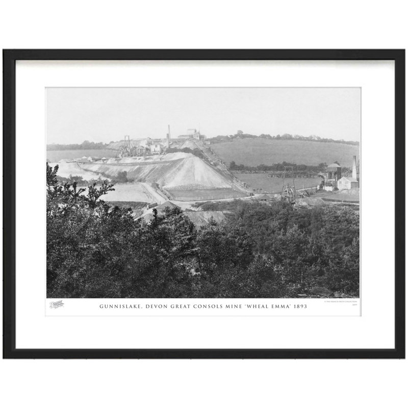 Gunnislake, Devon Great Consols Mine Wheal Emma - Single Picture Frame Print, 60cm H x 80cm W x 2.3cm D