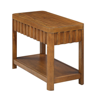 Valen 25" Walnut Solid Wood End Table