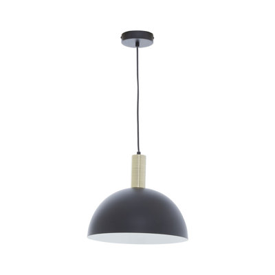 Krumm 1 - Light Black Dome Pendant