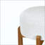 Ensemble de 2 tabourets d'intérieur rembourrés, finition et revêtement