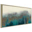 Teal Woods - Reproduction sur toile avec cadre flottant-31587700