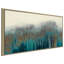 Teal Woods - Reproduction sur toile avec cadre flottant-70948775