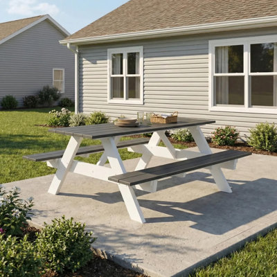 Outdoor Poly 70" Rectangle Picnic Table