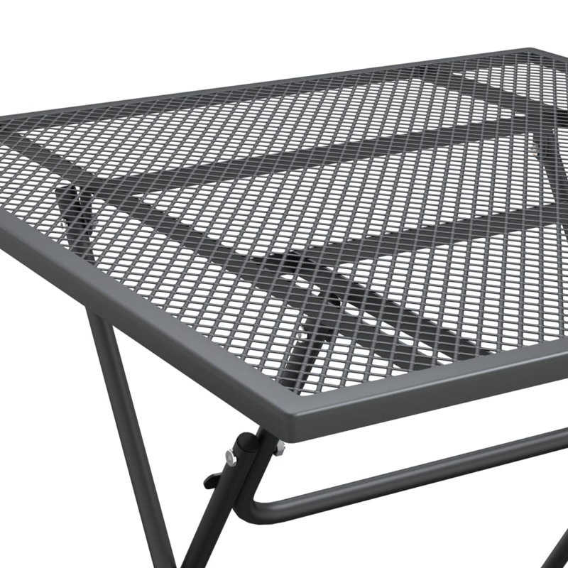 Table de salle à manger pliante en métal Jiayou, P 31,5 po x L 31,5 po x H 28,3 po