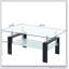 Table basse rectangulaire avec plateau en bois manufacturé
