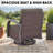 Winston Porter Industrial Style Patio Swivel Glider Chair & Fire Pit Set-445096028