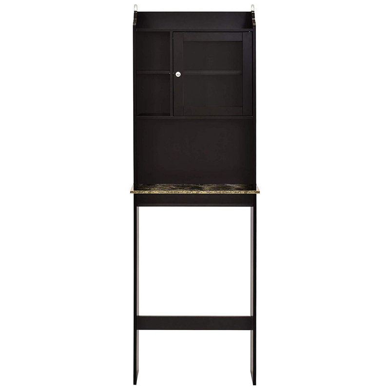 Modern Over The Toilet Space Saver Organization Wood Storage Cabinet For Home, Bathroom - Espresso