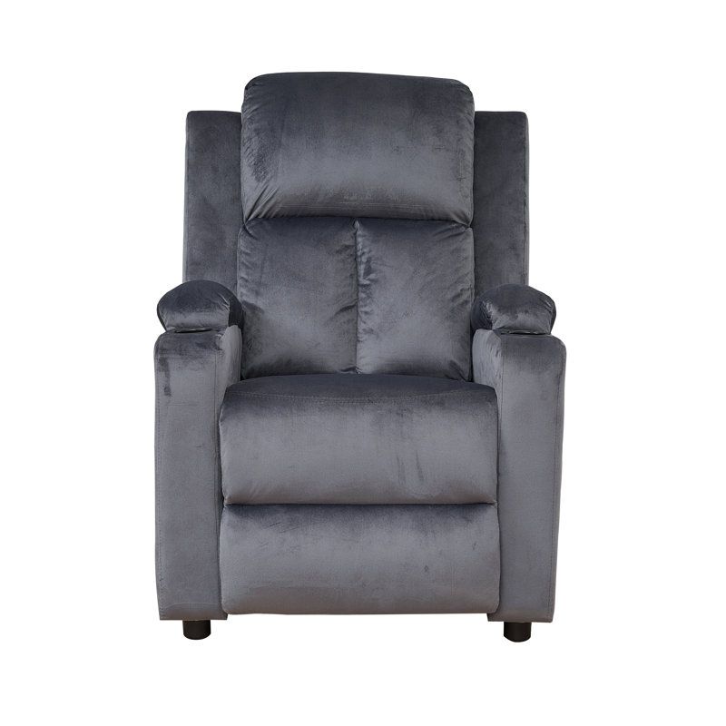 Chaise inclinable, Microfibre / microsuède gris