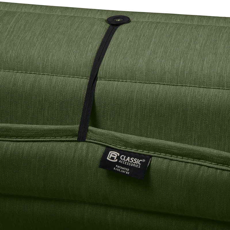 Outdoor Chaise Lounge Cushion, 80" L x 26" W, Heather Fern