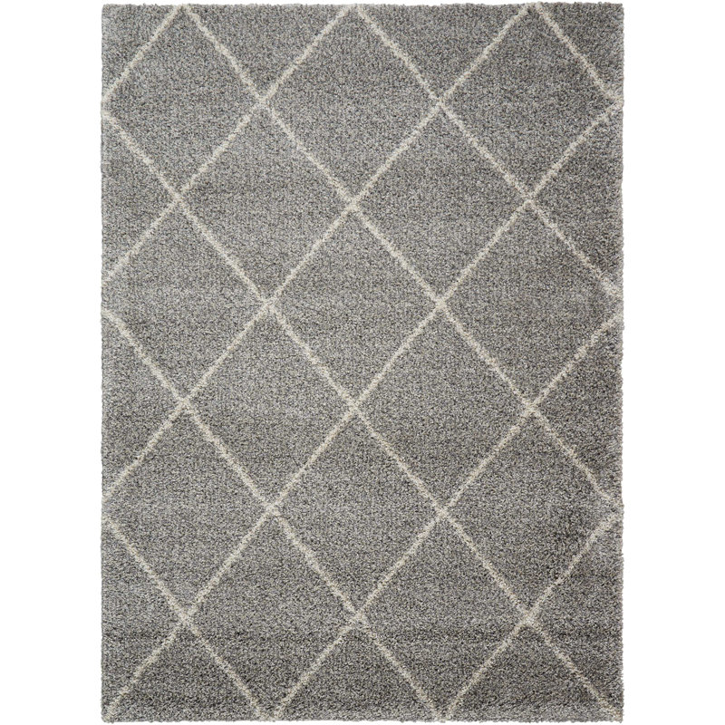 Tapis marocain à poils longs Rosetta, Rectangle 5 pi x 7 pi