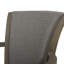 Tabouret tournant 31 "avec accoudoirs Williams, lin gris chiné Williams