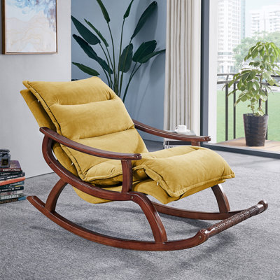 Solid Wood Casual Elegant Home Rocking Chair Rocking Chair