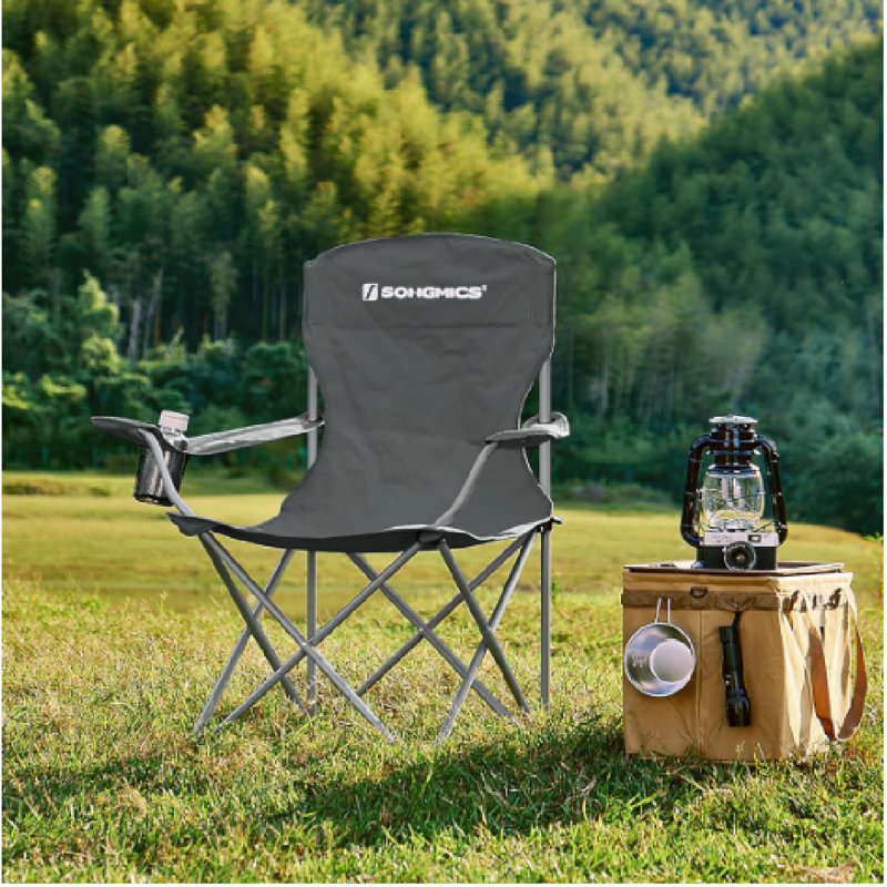 Chrissoula Folding Camping Chair, Grey