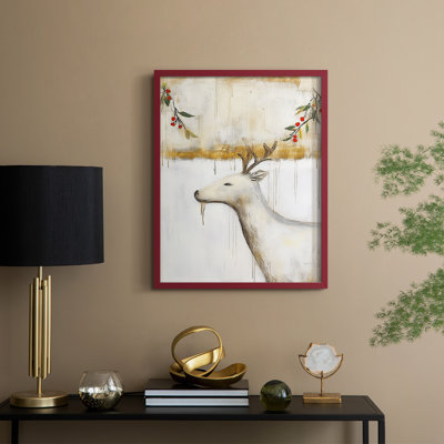 «Christmas Holiday Art DCCXLVII», reproduction d'art encadrée - bois massif