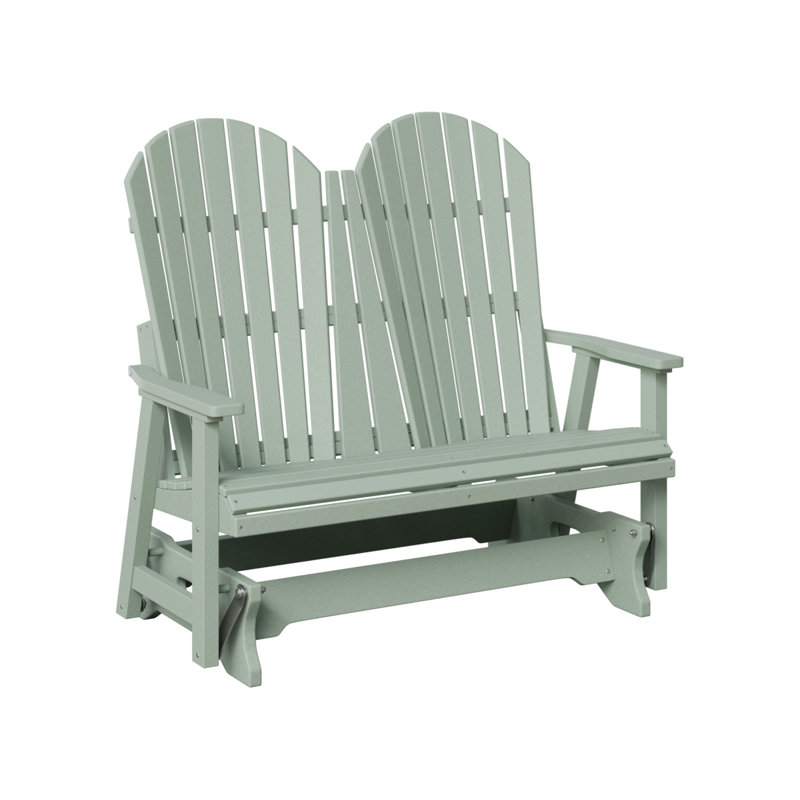 Comfo Back Outdoor Glider, Seafoam