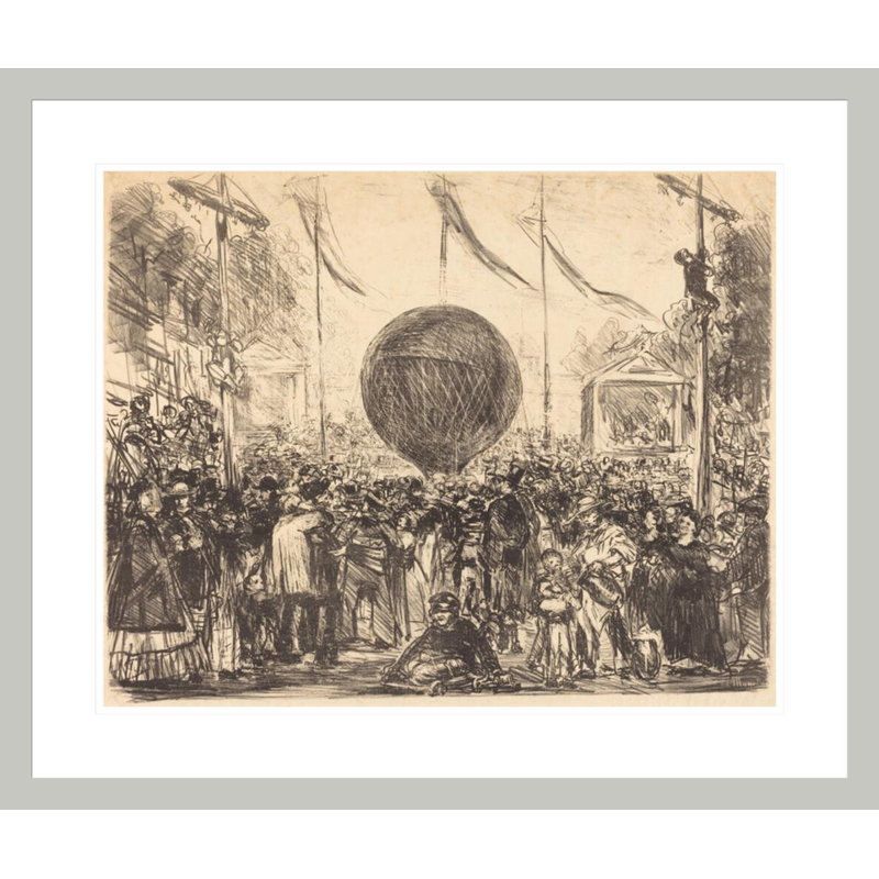 «The Balloon» par estampe numérique encadrée, 23,5 po H x 27,86 po L