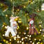 7cm Handmade Wool / Felt Hanging Figurine Ornament-119799403