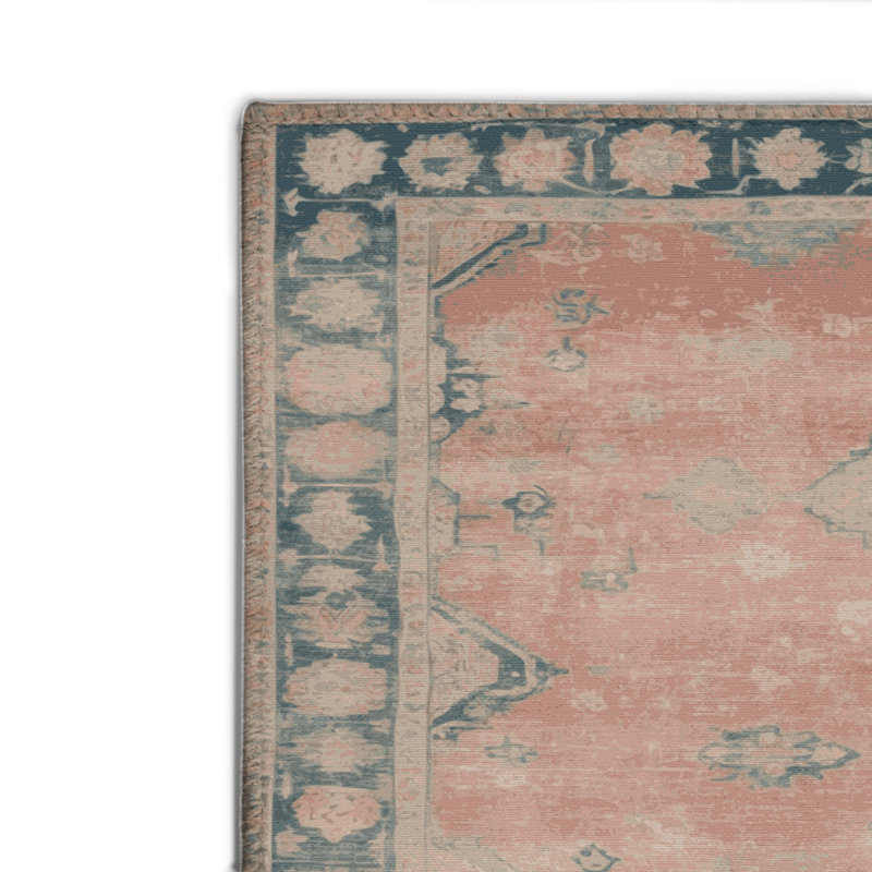 Overdyed Beige Indoor and Outdoor Area Rug, Rectangle 4' x 6'