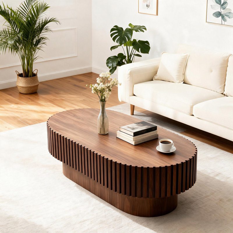 Table basse ovale