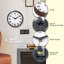 Horloge murale moderne / contemporaine ronde en plastique 9 pouces-106891961