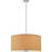 Calare 5-Light Indoor Brushed Nickel Convertible Pendant (Semi-Flush) with Beige Handcrafted Linen Drum Shade