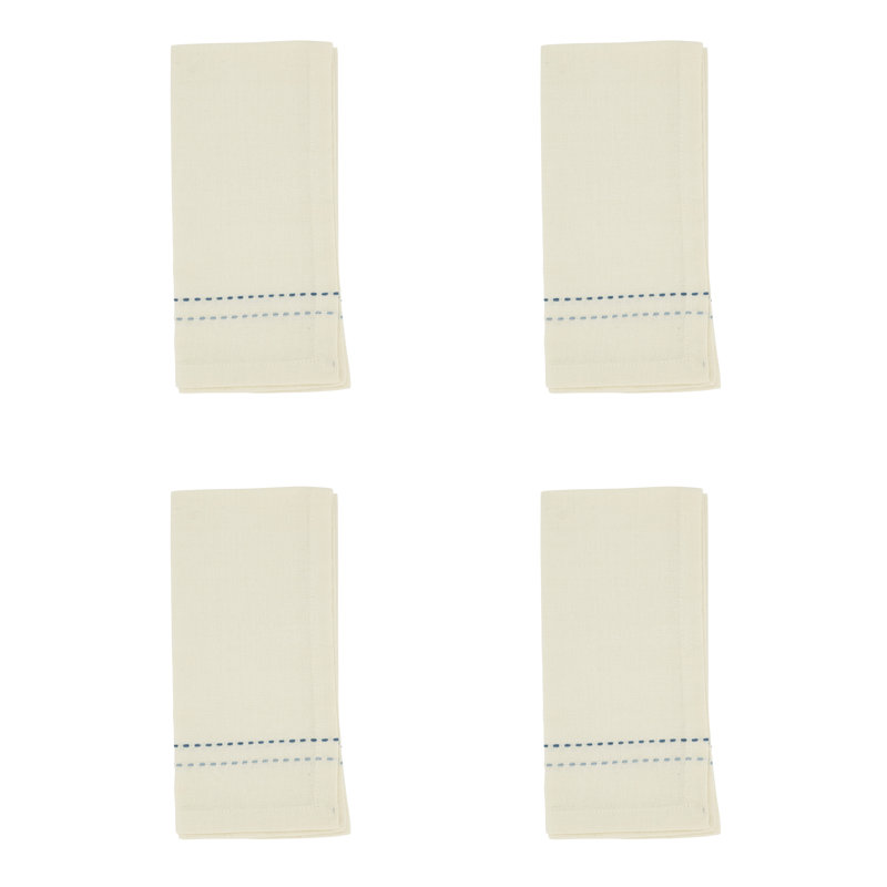 Anira Natural Cotton Square Table Napkin Set of 4
