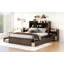 Lit plateforme pleine grandeur avec tablettes coulissantes, lit gigogne simple et 2 tiroirs-2048899637
