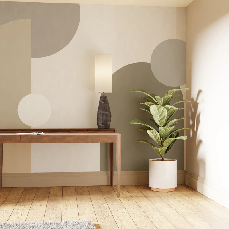 Superfresco Easy Curve & Arch Geometric Print To Order Mural, 400cm L x 280cm W, Beige