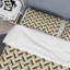 Ensemble de housse de couette en microfibre jaune / noir 3 pièces