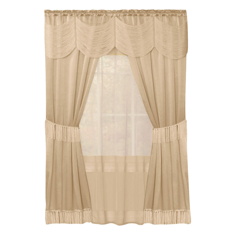 Ahnyla Room Darkening Curtain Pair, Taupe, 52" W x 84" L