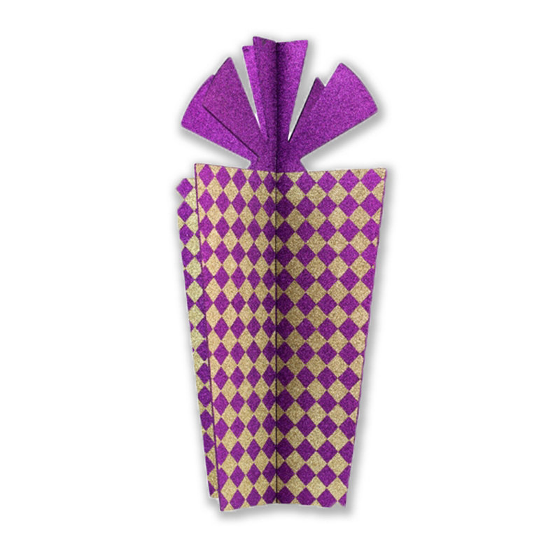 21" Gift Box, Mauve / doré