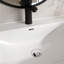 Meuble-lavabo mural simple 32 po avec lavabo en céramique blanche