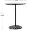 Table de bar ronde en aluminium coulé 35 po 35 po - Option extérieure en cuivre stable et tendance, avec un style exquis de beauté en filigrane