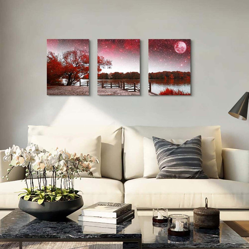 3 Piece Wrapped Canvas Wall Art