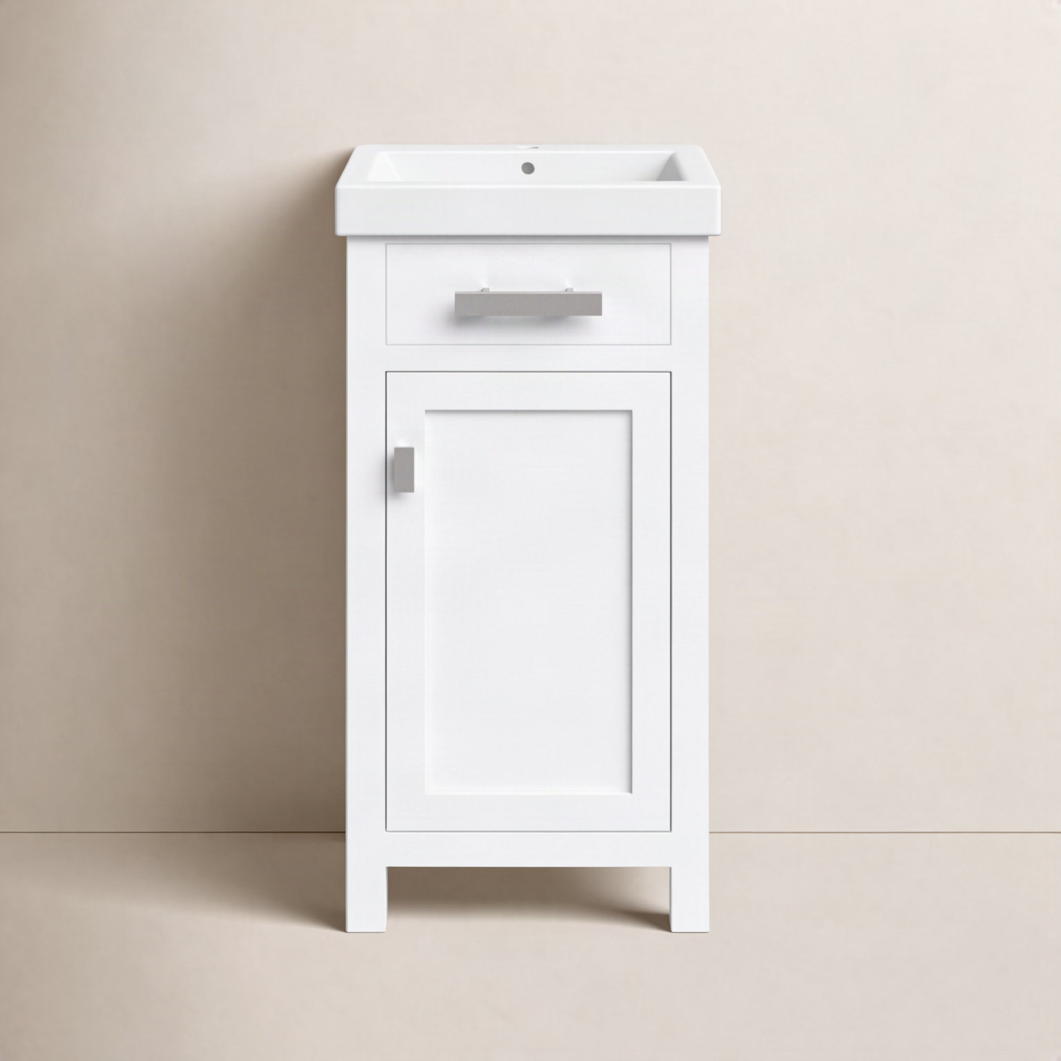Caitlyn 17.3'' Single Bathroom Vanity, White