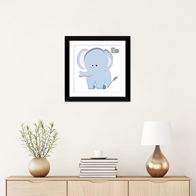 Arabelle «E is for Elephant Graphic», reproduction sur toile tendue