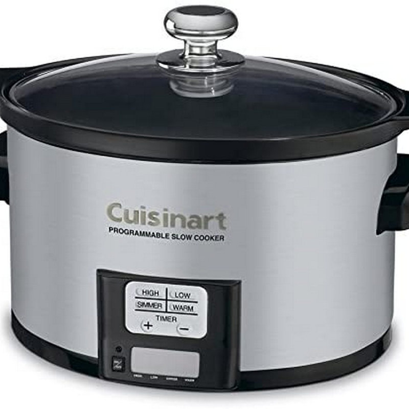 Cuisinart 3.5 Quart Silver Stainless Steel Programmable Slow Cooker