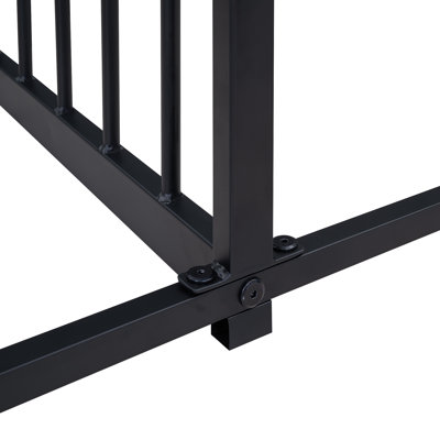 Metal House Platform Beds Two Shared Beds