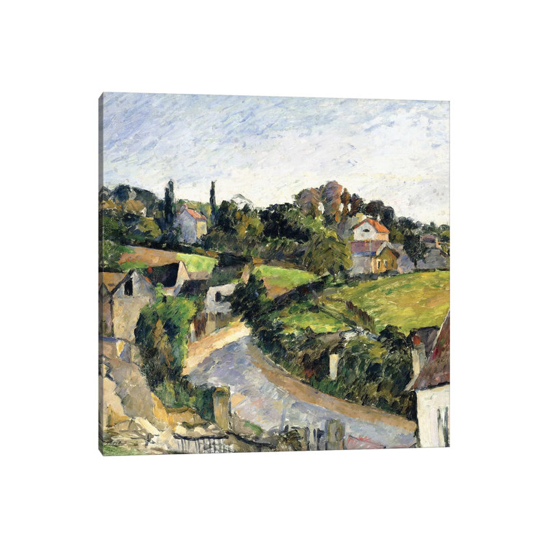 The Winding Road, C.1877 by Paul Cezanne - Wrapped Canvas Gallery-Wrapped Canvas Giclée, 45.72 cm H x 45.72 cm W x 1.91 cm D